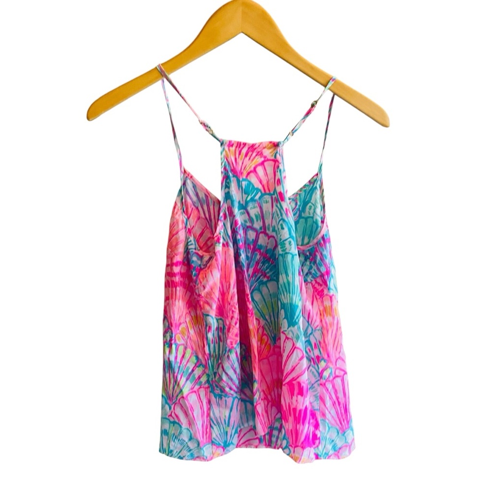 Lilly Pulitzer Oh Shello Dusk Silk Tank Top - Picture 3 of 7